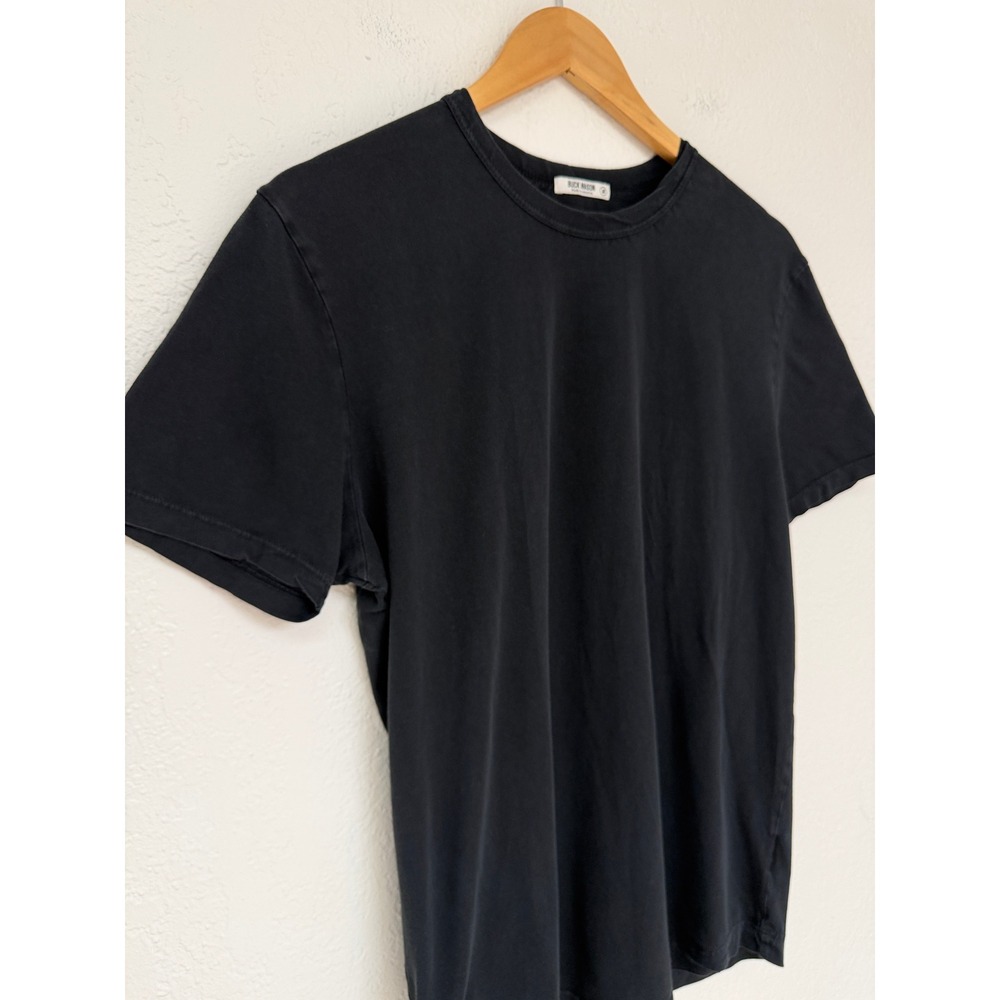 Buck Mason Mens Black Short Sleeve Slub Cotton Crew Neck T-Shirt Size M - Picture 3 of 5